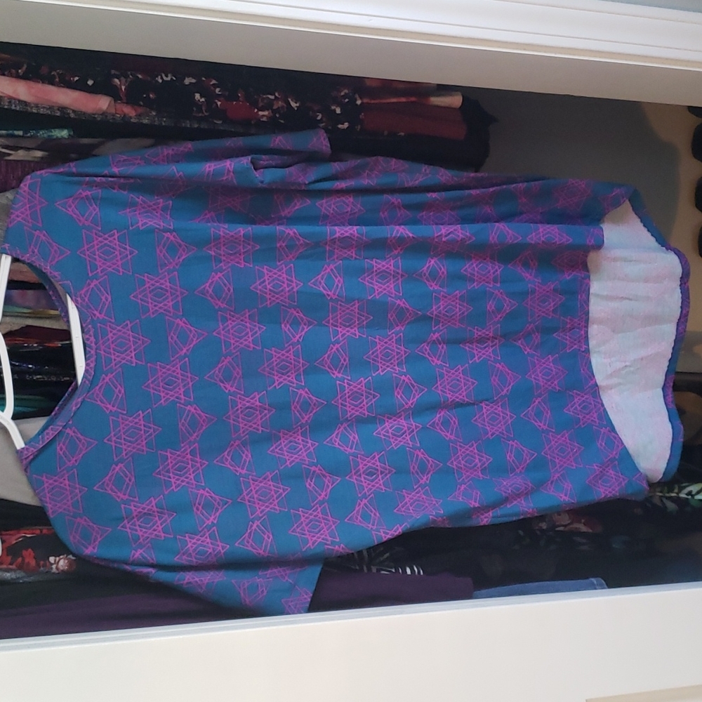 LuLaRoe XS Teal Pink Tunic